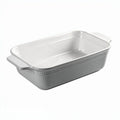 Plat de cuisson en céramique blanc 25 x 15 x 6 cm pour four