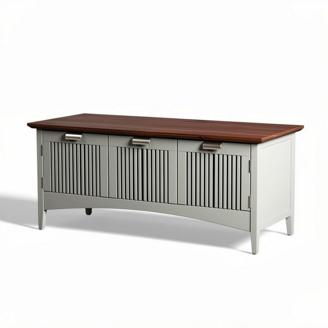 Coffre en bois de chêne 120 x 50 x 45cm pour rangement intérieur et extérieur